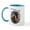 White/Blue Inside, variant on CafePress - Footprints In The Sand Mug - 11 oz Ceramic Mug - Novelty Coffee Tea Cup