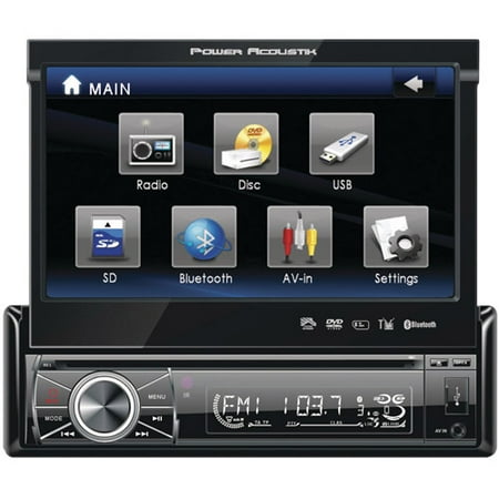 Power Acoustik PTID-8920 - 7" Single Din In-Dash Flip-Up Source Unit