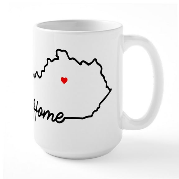 CafePress - Kentucky Home Lexington - 15 oz Ceramic Large White Novelty Mug