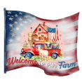 thumbnail image 5 of Designocracy 933107H 18 x 18 in. Holiday Wooden Welcome Sign Welcome to Our Farm Door Decor, 5 of 10