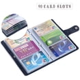 thumbnail image 2 of Boshiho Porte-Cartes de Crédit en Cuir Style Livre 90 Unités Porte-Nom et ID (Rose Vif), 2 of 5
