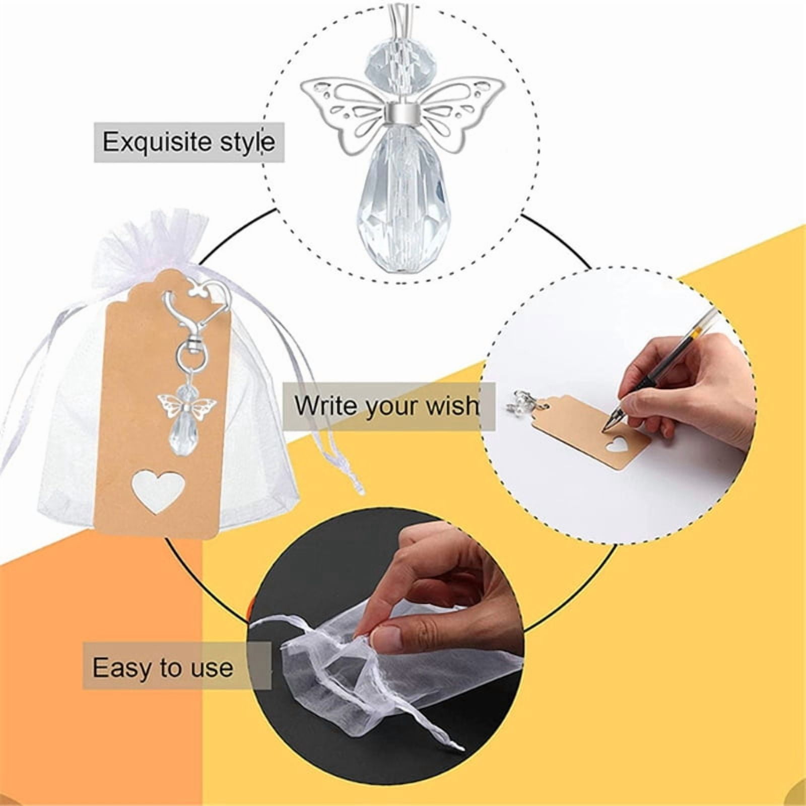 Guardian Angel Charm Keychain for Key Ring Favors Religous Guardian Angel Keycha