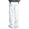 thumbnail image 4 of Cargo Pants For Men Boot Cut Rope Loosening Waist Pocket Loose Sports Pants, 4 of 4