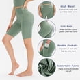 thumbnail image 4 of Pantalones cortos de yoga para mujer con bolsillos Levantamiento de glúteos Cintura alta Secado rápido, 4 of 8