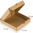 thumbnail image 2 of 40 Pack Kraft Mini Pizza Boxes, 7.2"×7.2"×1.7"Small Pizza Boxes, Grease-Resistant Corrugated Pizza Box, Take Out Food Containers Packing Boxes for Pizza Cake Cookies Party Favors, 2 of 6