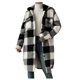 thumbnail image 2 of Chaquetas y abrigos casuales sin capucha de manga larga para mujer, cárdigan recto de otoño e invierno, abrigo con bolsillos y botones., 2 of 6