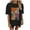Black, variant on Raeneomay Oversized T Shirts for Women Fashion Summer Round Neck Drop Sleeves Leisure Short Sleeve Printing Tops