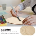 thumbnail image 3 of 5pcs Round Wood Board Unfinished Wood Circles Round Wood Discs for DIY, 3 of 8