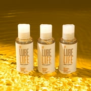 LUBELIFE Travel Size Water-Based Lubricant For Sex, Non-Staining and Easy Clean Personal Lube, Toy-Safe, 2 fl oz, 3 Pack