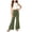 E142-Green, variant on hengsof Girls Solid Sleeveless Crewneck Top Set, Summer Tank Top Elastic Waist Flare Pants Casual Two Piece Outfit for 4-14 Years
