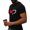 thumbnail image 5 of Vmvidoty Men Casual Round Neck Printing Pullover Fitness Sports Shorts Sleeves T Shirt Blouse Independence Day Black L, 5 of 7