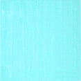 thumbnail image 1 of Ahgly Company Indoor Square Solid Light Blue Modern Area Rugs, 4' Square, 1 of 4