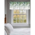 thumbnail image 5 of Curtain Valance for Windows,Spring Green Eucalyptus Leaves Watercolor Kitchen Valances Rod Pocket Short Curtains,Country Plant on White Window Treatment Panel for Bedroom Bathroom 42"x18", 5 of 7
