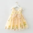 thumbnail image 4 of COM1950s Robe d'Été Décontractée, Robe Sans Manches à Bretelles en Maille à Fleurs pour Enfants, 4 of 6