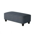 thumbnail image 3 of Southern Home Furnishings Sugarshack Navy Fabric Cocktail Ottoman in Blue, 3 of 3