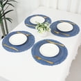 thumbnail image 6 of Unique Bargains Rustic Placemats Set of 6 Placemats Kitchen Table Mat Blue, 6 of 6