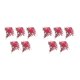 thumbnail image 3 of Flores artificiales Bewildely 5 piezas larga duración decoración del hogar flor falsa rojo brillante 2Conjunto, 3 of 6