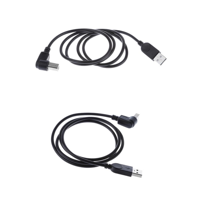 2pcs Cable de Extensión para Impresora duro móvil y otro dispositivo de interfaz cuadrada USB Hugo Cable adaptador USB macho tipo B