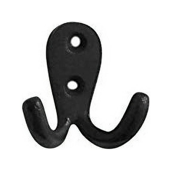 NACH Arich Mini Hook - Heavy-Duty Cast Iron Wall Hooks - Farmhouse Decor - 24 Count, Black (DY-H15425BPC)