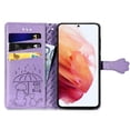 thumbnail image 2 of Funda Cartera FOXDOCK para Samsung Galaxy S21FE , Flip PU con Relieve de Gatos y Perros, Tarjetero y Soporte, 2 of 6