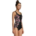 thumbnail image 3 of Lands' End Women's Chlorine Resistant Scoop Neck Soft Cup Tugless Sporty One Piece Swimsuit Print, 3 of 3