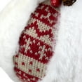 thumbnail image 6 of Northlight Faux Fur and Nordic Print Christmas Ball Ornament - 8", 6 of 8