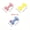 Color Random 2 Packs, variant on Cute Heart-Shaped Bone Plush Squeaky Dog Toy with BB Sound, Chew-Resistant for Teething, Interactive Play, Random Color, Pet Supplies