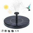 thumbnail image 2 of 160mm Mini Solar Water Fountain Pool Pond Waterfall Garden Decoration, 2 of 5