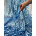 thumbnail image 5 of 1 Yard (Baby Blue) Sequin Fabric by the Yard 3 mm Glitter Embroidery Sparke Fabric for Sewing Dress Costumes Dancewear DIY Tablecloth Backdrop Party Decoration, 5 of 6