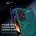 thumbnail image 4 of ELEHOLD PU Leather Case For Samsung Galaxy A53 5G Slim Magnetic Shockproof Cover, [MagSafe Compatible], [Lens&Screen Protection], Drop protection Case - Green, 4 of 11