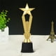 thumbnail image 4 of Trofeo Gold Star Trofeo dorado de plástico con base de 25 cm para la reunión anual de la empresa, 4 of 9