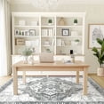 thumbnail image 4 of Buganda 8'x10' Area Rugs for Living Room, Vintage Distress Print Pattern Carpet, Non-Slip Rugs for Bedroom Dining Room, Grey, 4 of 7