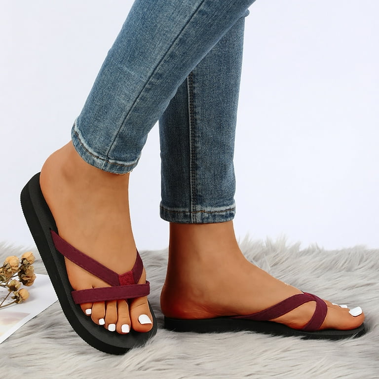Thigh high shop flip flops