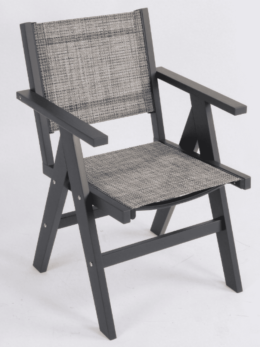 Universal Outdoor Dining Chair, Practical Leisure Chair for Patio Table Gathering Weekend Barbecue Family Meal, Brown