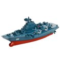 thumbnail image 1 of pitrice Battleship RC Warship Remote Control Cruiser Speedboat Model Children Aircraft Carrier Toys Holiday Gift, 1 of 8