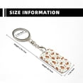 thumbnail image 4 of Naloa Squirrel Playing Print Keyfob with Split Key Ring and Print Labels, Key Labels Key Chain Tags, Luggage Tags, Car Key Chain Ring Keyfob Gift, 4 of 7