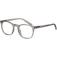 thumbnail image 2 of M+ Glasses Adult Plano Blue Light Lens Injection Unisex Frames, Parker, Grey Crystal, 51.0 - 21.0 - 141, with Case, 2 of 5