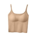 thumbnail image 5 of Gfyviroh Cami Tops for Women Casual Solid Color Ribbed Loungewear Tops Slim Sleeveless Undershirts with Chest Pad, 5 of 8