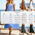 thumbnail image 3 of Miluxas Women's Summer Linen Blend Midi Dress V Neck Button Sleeveless A Line Tank Dress with Pockets Beach Vacation Casual Outfits Orange, 3 of 9