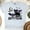Ash, variant on Women's Short Sleeve Graphic T-Shirt, Black Cat with Bat Wings, Batty Feline Print , Navy, Size M