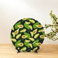 thumbnail image 6 of Gaeub Fresh Avocado Print Ceramic Plate,Dinner Plates,Bone China Decorative Plates with Display Stand,Art Ceramic Ornaments for Wall Hanging Decoration-10in, 6 of 6