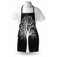 thumbnail image 3 of Rustic Apron A Tree with Many Leaves Pattern Wooden Background Botanical Theme Illustration Print, Unisex Kitchen Bib Apron with Adjustable Neck for Cooking Baking Gardening, White, by Ambesonne, 3 of 3