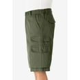 thumbnail image 3 of KingSize Men's Big & Tall 12" Side Elastic Cargo Shorts, 3 of 5