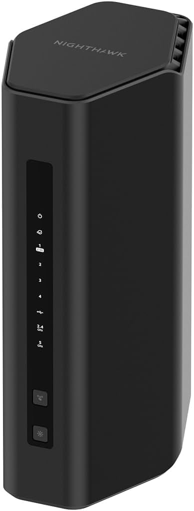 Restored NETGEAR Nighthawk Dual-Band WiFi 7 Router (RS200) – Security Features, BE6500 Wireless Speed (up to 6.5Gbps) - Covers up to 2,500 sq. ft., 80 Devices – 2.5 Gig Internet Port (Refurbished)