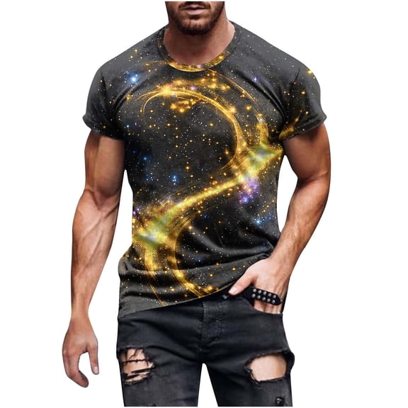 cocolona Mens T Shirts Summer Short Sleeve Crew Neck Tops Fashion Casual Loose Pullover Graphic Tees