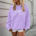 thumbnail image 4 of WCJM Bow Cute Hoodie for Hoodies Trendy Sweatshirt Print Casual Pullover Sweatshirts Women's Hoodies & Sweatshirts White Hoodie Women, 4 of 6