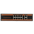 thumbnail image 3 of PoE Switch, 10 Port Gigabit Ethernet PoE Switch, Unmanaged 802.3af Compliant PoE Switch, Plug And Play, For Router, NVR Connections, IP Cameras, VoIP Phones, 3 of 8