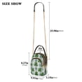 thumbnail image 3 of Women's Crossbody Handbag Shoulder Handbag 5.91x3.15x8.27 Inch Bank Card Bag Cash Bag Key Bag Beautiful Four-leaf Clover Seamless, 3 of 7