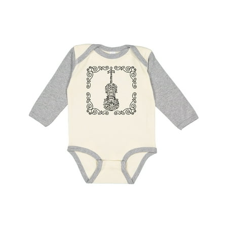 

Inktastic Violin Music Instrument Musician Gift Gift Baby Girl Long Sleeve Bodysuit