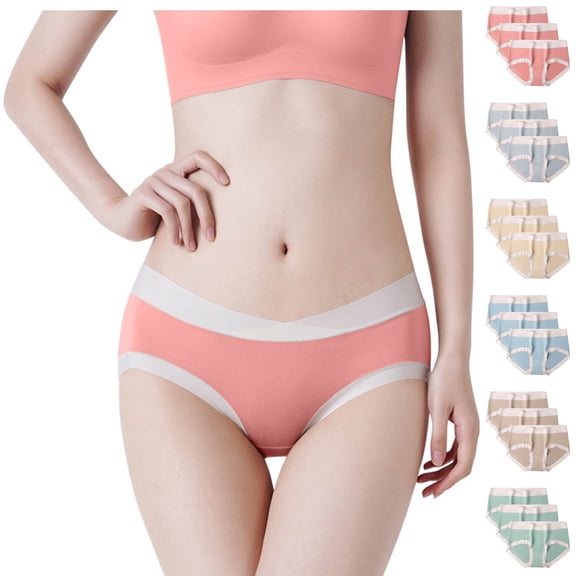 Agkizg Plus Size Womens Panties,Breathable Underwear for Women's Underwear Made of All Breathable Traceless Pinch Underwear Women's Grade